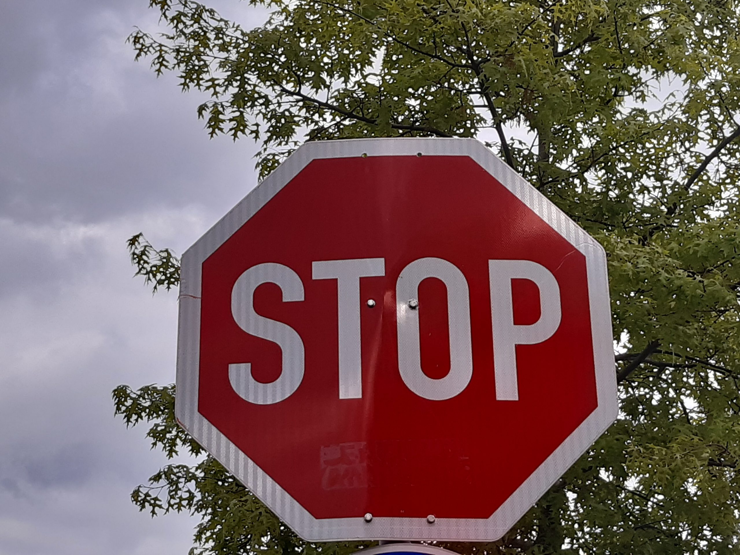 Polizei-birne mit einem stoppschild wandposter • poster Stop-Schild,  Strafverfolgungsbehörden, cop